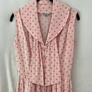 Vintage Jerry Gilden Spectator Polka Dot Dress